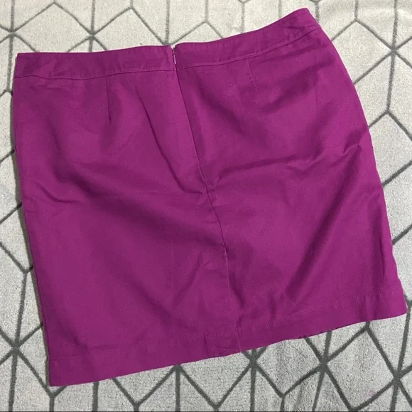 Merona Stretch Purple Skirt D - Picture 2 of 6